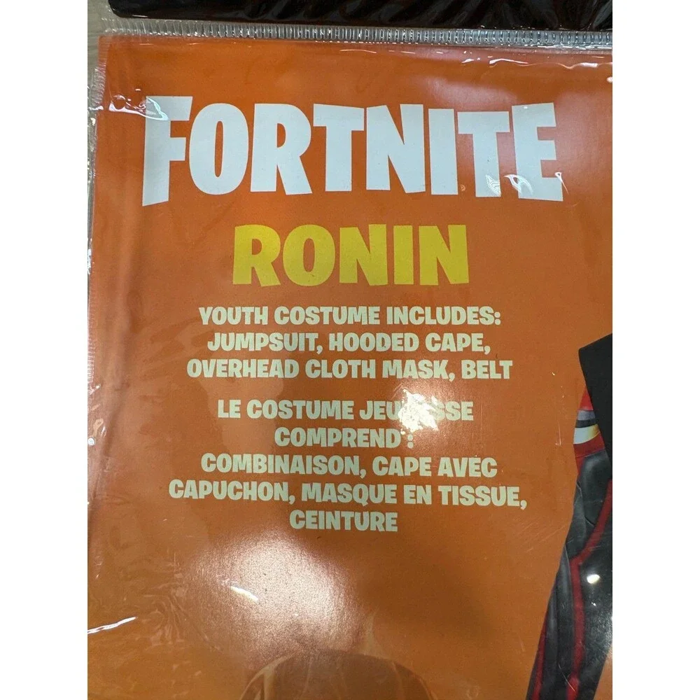 Fortnite Ronin Deluxe Youth Costume Large (10-12) Halloween Jumpsuit Mask
